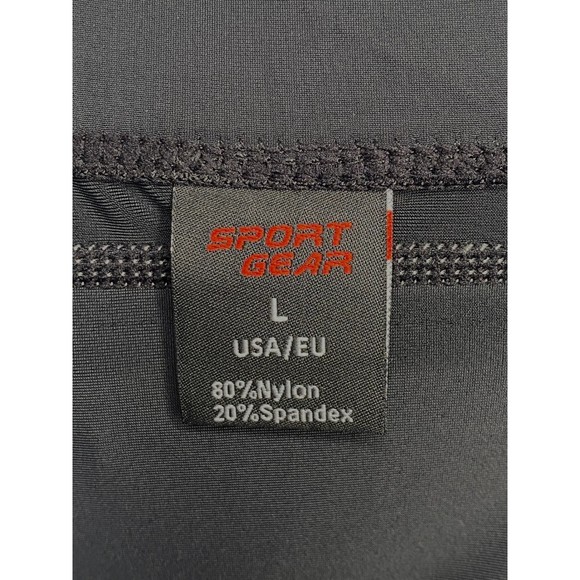 Sport Gear Mens Bike Shorts Black Reflectors Crotch Padding Size Large - Picture 8 of 8